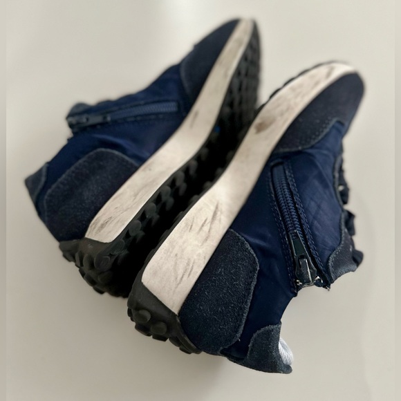 Italian leather sneakers 4US navy - Picture 5 of 9